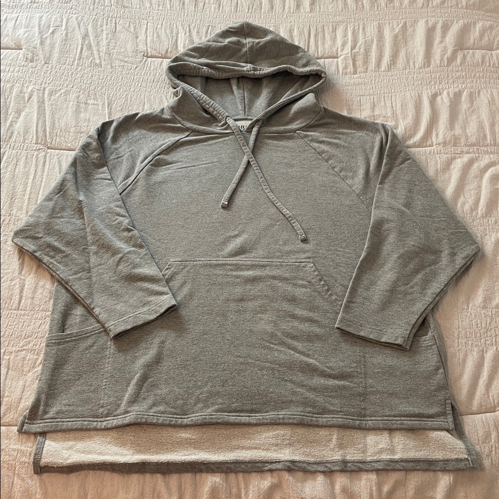 HUE Heather Gray Oversized Hoodie